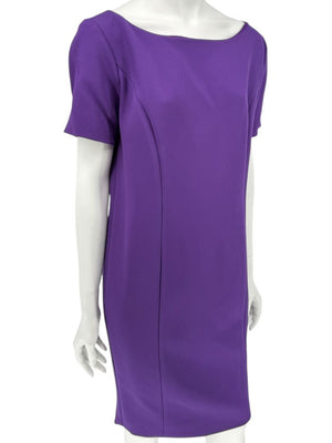 Pamella Roland Purple 2-Piece Dress & Coat Set Sheath Dress & Jacket – Large