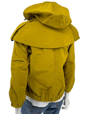 Burberry London Mustard Yellow Hooded Utility Jacket – Size L