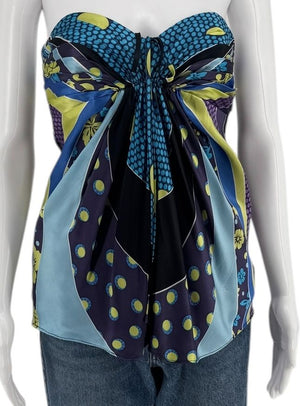 Laundry by Shelli Segal Silk Strapless Blouse – Size 2 (New with Tags)