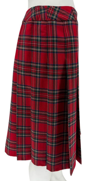 Pendleton Red Tartan Wool Skirt Suit – Size 10