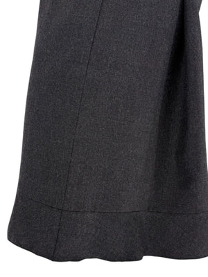 Chanel Charcoal Gray Wool & Cashmere Skirt – Fall 2002, Size 44