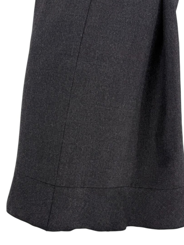 Chanel Charcoal Gray Wool & Cashmere Skirt – Fall 2002, Size 44