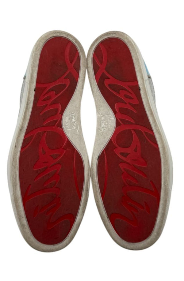 Christian Louboutin Vieira Fun Patent Leather Low-Top Sneakers – Size 39.5