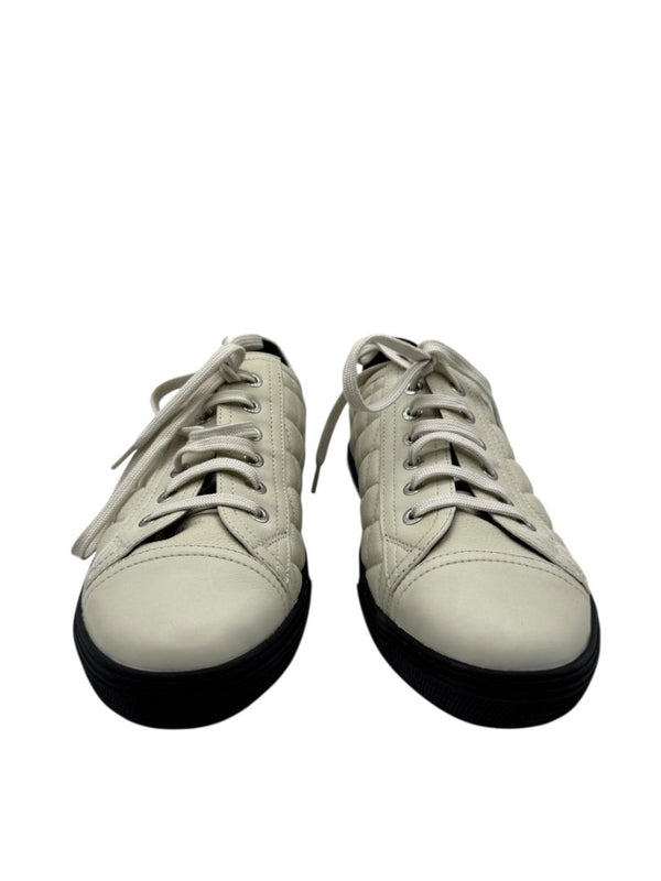 CHANEL Caviar Quilted CC Sneakers in Dark White – Size 40 BNIB