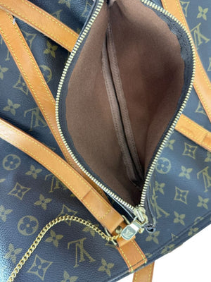 Louis Vuitton Monogram Sac Shopping Tote – Vachetta Trim & Pouch Included