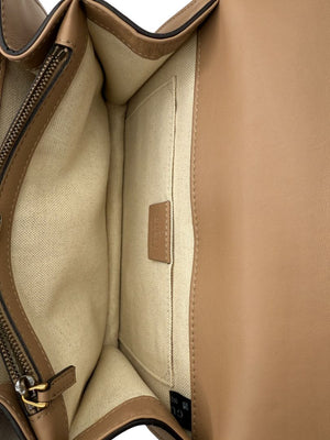 Gucci Beige/Red/Green Leather Dionysus Medium Top Handle