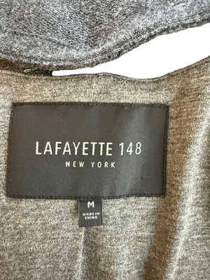 Lafayette 148 New York Charcoal Hooded Vest – Size M