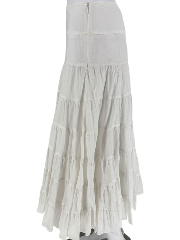 Pauw Amsterdam White Tiered Maxi Skirt – Size 3