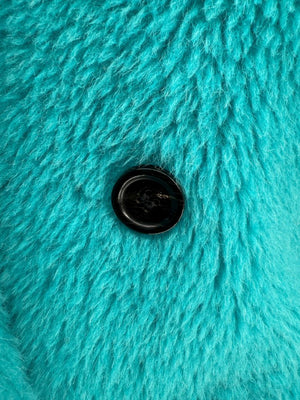 Max Mara “Adenia” Turquoise Double-Breasted Coat – Sfilata Collection – Size 0