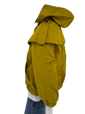 Burberry London Mustard Yellow Hooded Utility Jacket – Size L