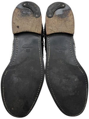 Church’s Black Studded Leather Brogue Oxford Shoes – Mens Size 40