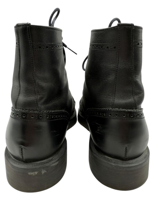George Cox x Yohji Yamamoto Black Leather Brogue Boots – Size 6.5 Men’s