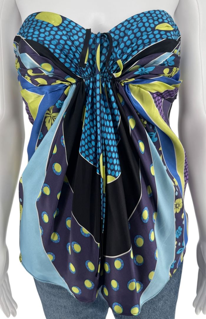 Laundry by Shelli Segal Silk Strapless Blouse – Size 2 (New with Tags)