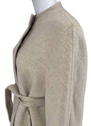 Max Mara Atelier Crewneck Long-Sleeved Coat - Size 2