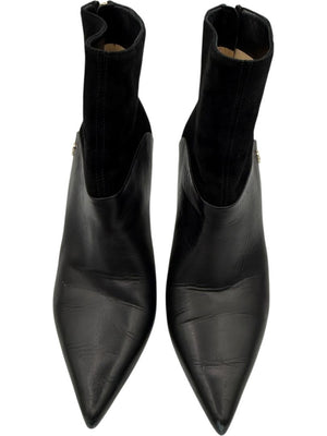 Jimmy Choo Black Suede & Leather Booties – Size 39.5