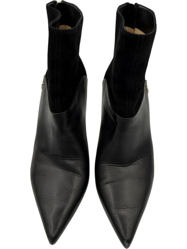 Jimmy Choo Black Suede & Leather Booties – Size 39.5