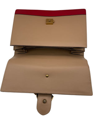 Gucci Beige/Red/Green Leather Dionysus Medium Top Handle