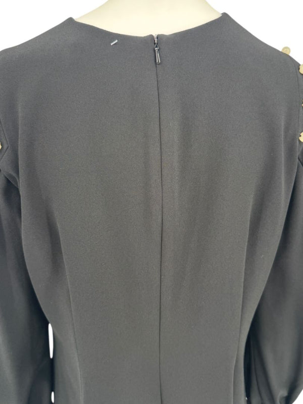 Pamella Roland Embellished Knit Sheath Dress - Large