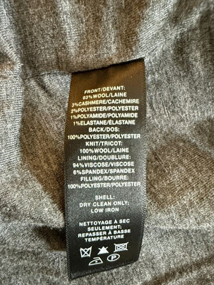 Lafayette 148 New York Charcoal Hooded Vest – Size M