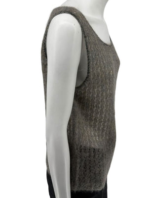 Linda Allard Ellen Tracy “Sage” Mohair Blend Open-Knit Tank – Size XL