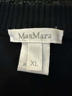MaxMara Black Deep-V Cardigan – Size XL