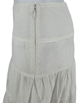 Pauw Amsterdam White Tiered Maxi Skirt – Size 3