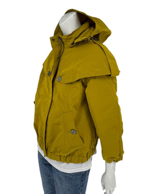 Burberry London Mustard Yellow Hooded Utility Jacket – Size L