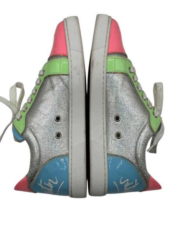 Christian Louboutin Vieira Fun Patent Leather Low-Top Sneakers – Size 39.5