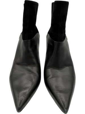 Jimmy Choo Black Suede & Leather Booties – Size 39.5