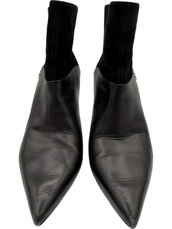 Jimmy Choo Black Suede & Leather Booties – Size 39.5