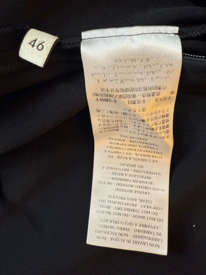 Gucci Black Sleeveless Mini Dress with Contrast Trim – Size IT 46 / US 10