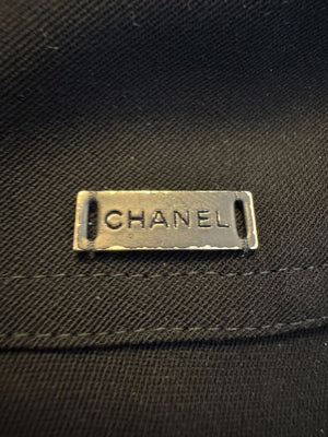 Chanel Black Flounce-Hem Skirt – Size FR 42 (US 10)