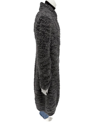 Armani Collezioni Gray Bouclé Knit Coat – Size 10
