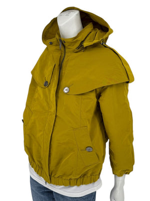 Burberry London Mustard Yellow Hooded Utility Jacket – Size L