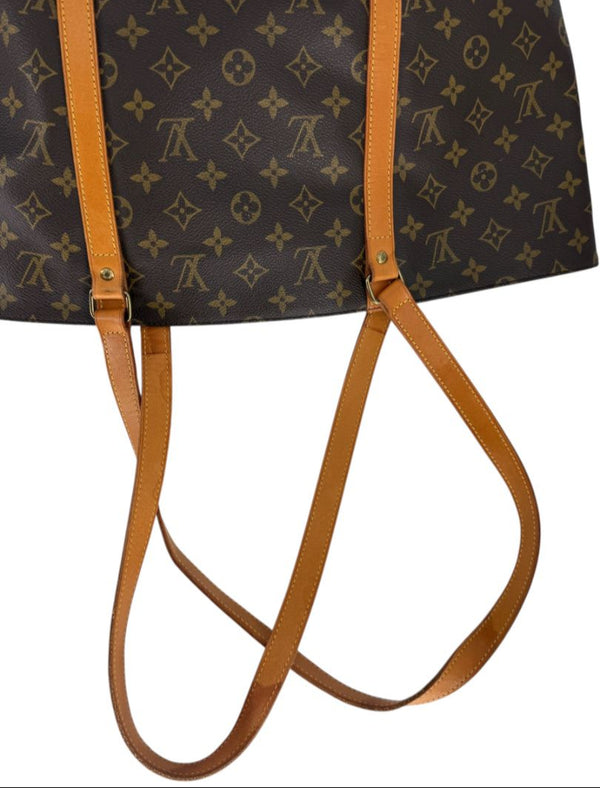 Louis Vuitton Monogram Sac Shopping Tote – Vachetta Trim & Pouch Included
