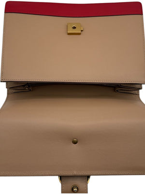 Gucci Beige/Red/Green Leather Dionysus Medium Top Handle