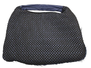Bottega Veneta  Nappa Silk Mini Ponza Devore Fuzzy Maxi Hobo Indigo