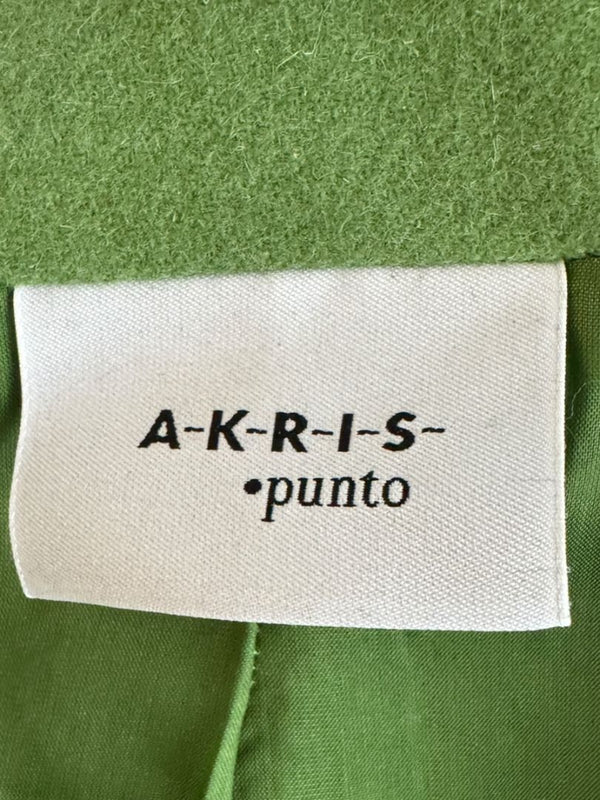 Akris Punto Green Wool-Angora Moto Jacket – Size 12