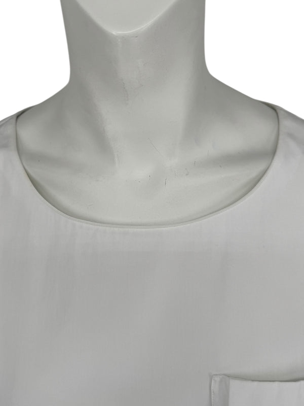 Jil Sander White Long-Sleeve Blouse – Size 40