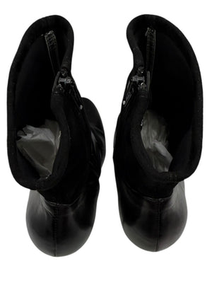 Miu Miu Women’s Black Leather & Suede Ankle Boots – Size 37