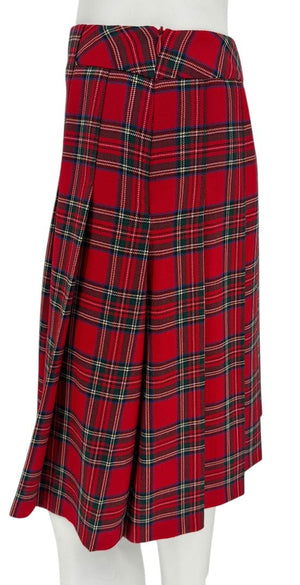 Pendleton Red Tartan Wool Skirt Suit – Size 10