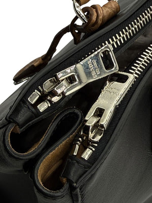 Prada Galleria Double Zip Tote in Nero & Sughero