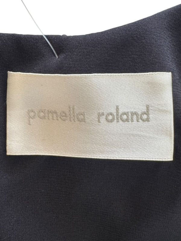 Pamella Roland Embellished Knit Sheath Dress - Large