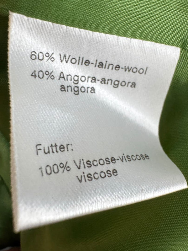 Akris Punto Green Wool-Angora Moto Jacket – Size 12