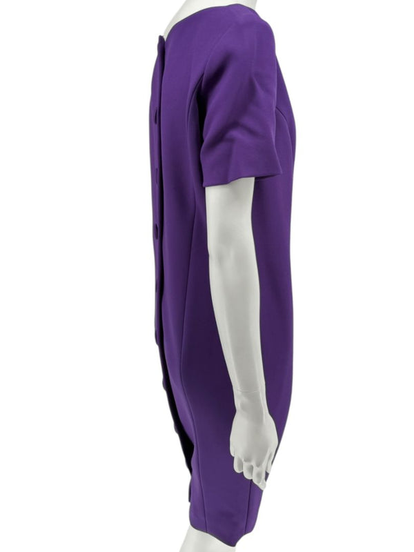 Pamella Roland Purple 2-Piece Dress & Coat Set Sheath Dress & Jacket – Large