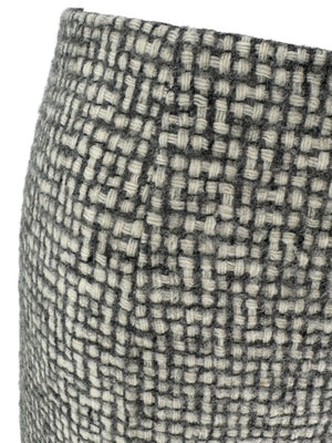 Paule Ka Gray and Ivory Textured Wide-Leg Trousers – Size 44