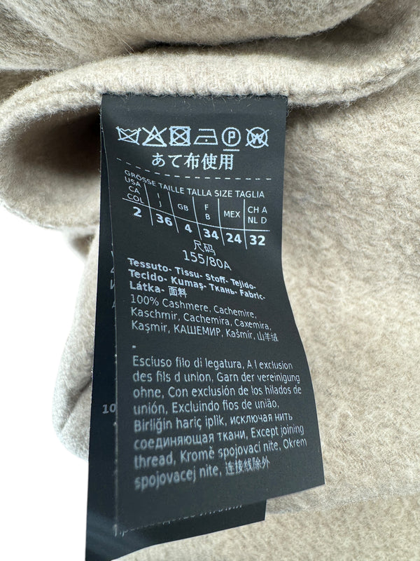 Max Mara Atelier Crewneck Long-Sleeved Coat - Size 2