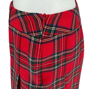 Pendleton Red Tartan Wool Skirt Suit – Size 10