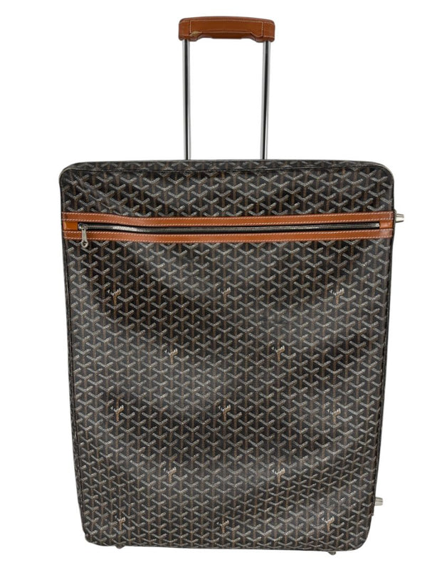 Goyard Goyardine Canvas Large Rolling Suitcase – 25.6" x 19.7" x 9.8"