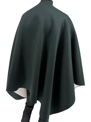 Pamella Roland Forest Green Wool Cape – O/S